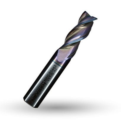 Fresa de 2 dientes - 23001 - Nexgen Tooling LLC - de acabado / carburo sólido / de acabado