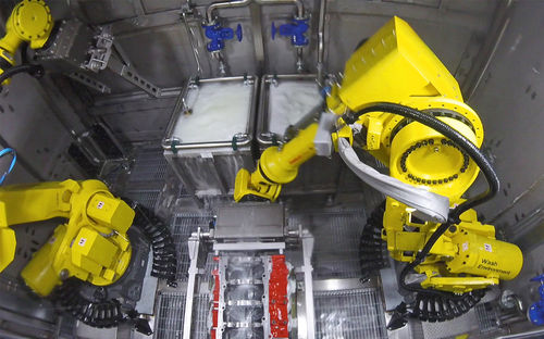 Sistema de lavado robotizado - Icom System Corp - de agua / automático / industrial