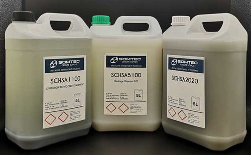 Líquido abrasivo a base de sílice - SOMOS IWT, Inc. - de carburo de silicio / de alúmina / de diamante