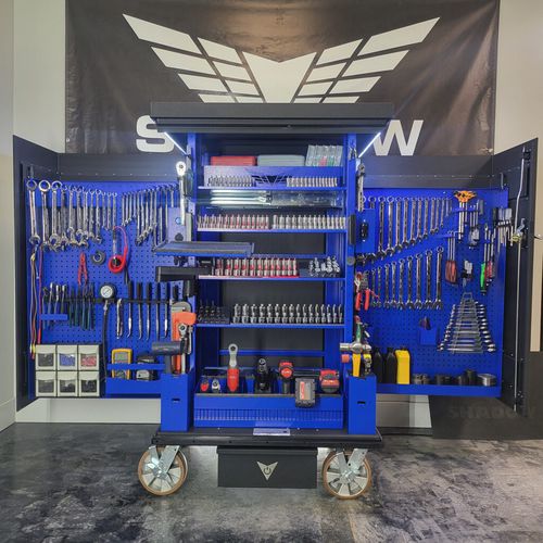 Armario de herramientas - TSS 5.2 - Shadow Tool Company - con ruedas / con estantes / con puertas dobles