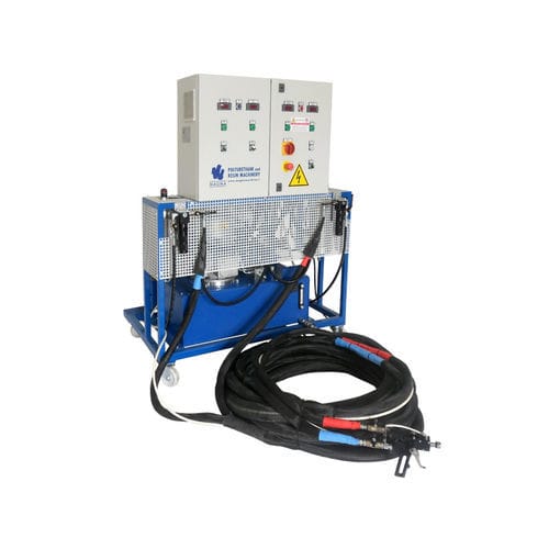 Dosificador de resinas de dos componentes - MS series  - MAGMA MACCHINE SRL - con bomba volumétrica / de alta precisión / neumático
