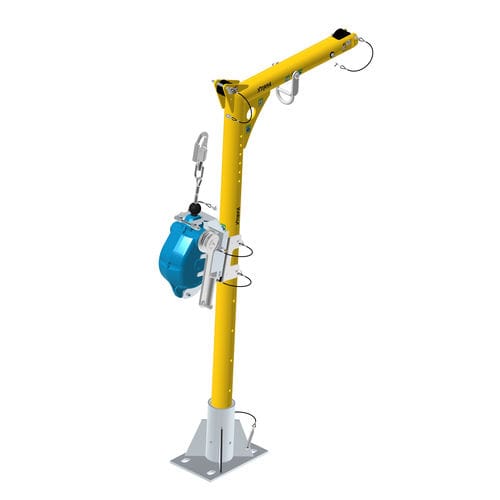 Grúa fija - IN-2483 - GLOBESTOCK Safety - de mástil / para obra / de elevación