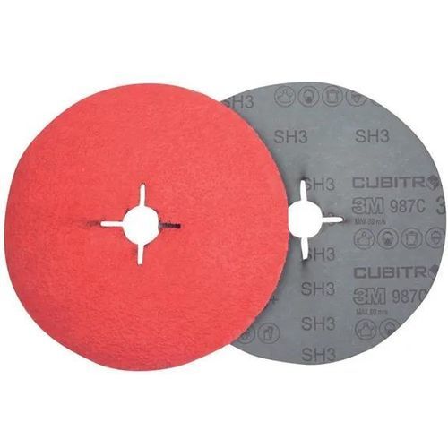Disco abrasivo de cerámica - Cubitron II 987C - Solventum - de resina / de fibra / para rectificado