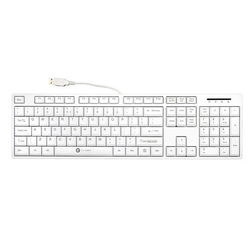 Teclado de mesa - KPL-U10060 series - GETT Asia Ltd. - de membrana / 105 teclas / para aplicaciones médicas