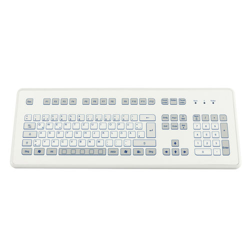 Teclado de mesa - KS18233 - GETT Asia Ltd. - de membrana / 105 teclas / industrial