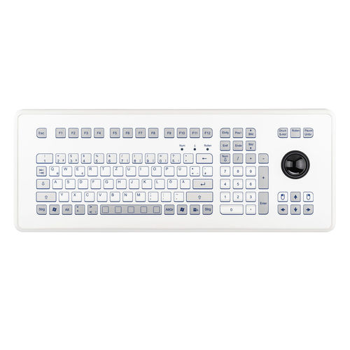 Teclado de mesa - KS18237 - GETT Asia Ltd. - de membrana / 105 teclas / con trackball