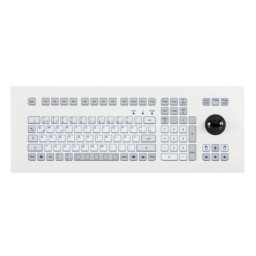 Teclado en bastidor - KS18277 - GETT Asia Ltd. - de membrana / 105 teclas / con trackball