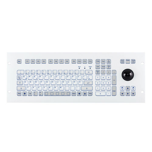 Teclado en bastidor - KS18329 - GETT Asia Ltd. - de membrana / 105 teclas / con trackball