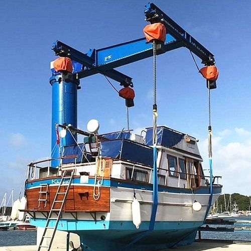 Grúa pluma para barco - Xinxiang MAGICART Cranes Co., Ltd - de columna / 360° / 270°