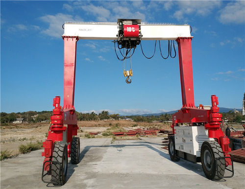 Pórtico con neumáticos - F series - Xinxiang MAGICART Cranes Co., Ltd - para obras de infraestructura / para taller / para la logística