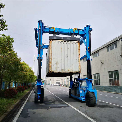 Carretilla elevadora de tipo straddle (horcaja) para contenedores - EL series - Xinxiang MAGICART Cranes Co., Ltd - con motor diésel / con neumáticos / con polipasto