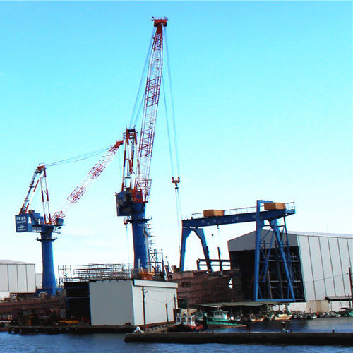 Grúa para astillero naval - Xinxiang MAGICART Cranes Co., Ltd - fija / de brazo amantillable / de puerto