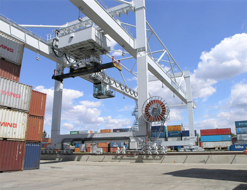 Pórtico en riel - Xinxiang MAGICART Cranes Co., Ltd - para contenedores