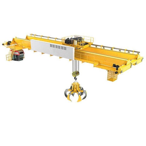 Puente grúa con cubo de residuos - Xinxiang MAGICART Cranes Co., Ltd - de riel doble / monorriel