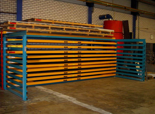Sistema de estanterías para depósito de almacenamiento - COMBI  - THIEL Storage and Handling Systems - ajustable / de acero / con techo