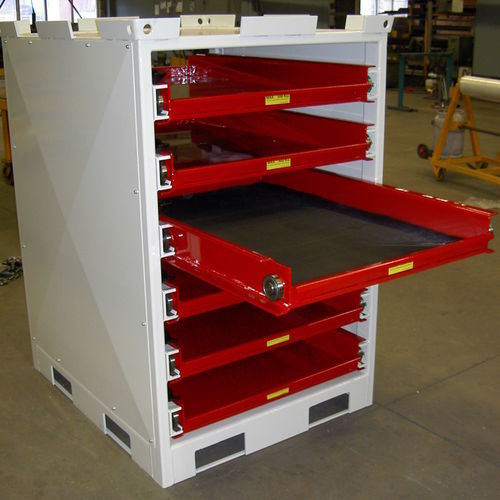 Armario de almacenamiento - TRACO - THIEL Storage and Handling Systems - de suelo / con cajones / de bandejas
