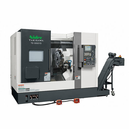 Torno CNC - TS-3000 - TAKISAWA - horizontal / de 2 husillos / 12 herramientas