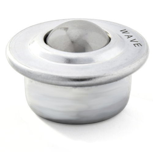 Rodillo esférico de acero - KU-30 IK - WAVE - de acero inoxidable / con zócalo cilíndrico
