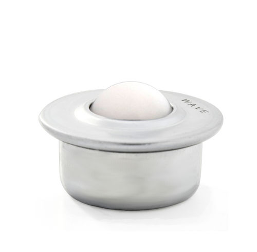 Rodillo esférico de plástico - KU-30 P - WAVE - zincado / de POM / con collarín