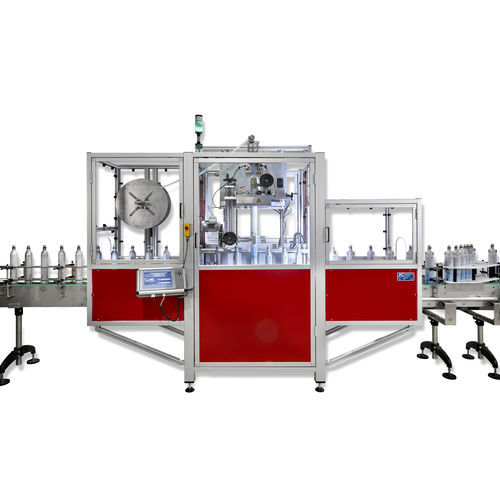 Aplicadora de sleeves automática - MD Maschinenbau & Dienstleistungen GmbH - para packs de botellas / tarro / para cubeta de plástico