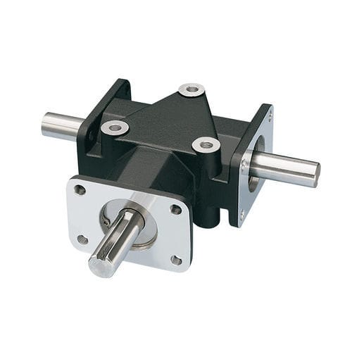 Reenvío angular de engranajes cónicos - Crown Right Angle Gearbox - ZERO-MAX Europe - con engranajes espirocónicos / angular / de árbol saliente