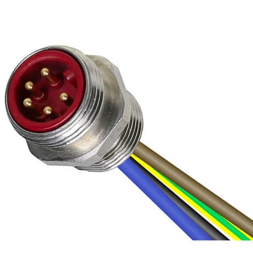 Conector de alimentación eléctrica - HDEM - PONY SRL - redondo / insertable / de potencia