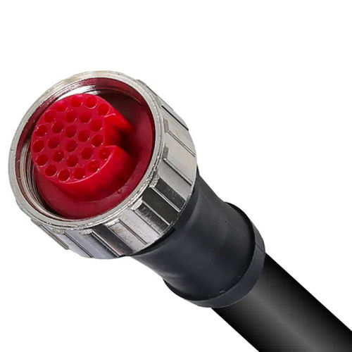 Conector de alimentación eléctrica - HDLF - PONY SRL - redondo / de potencia media / multipolar