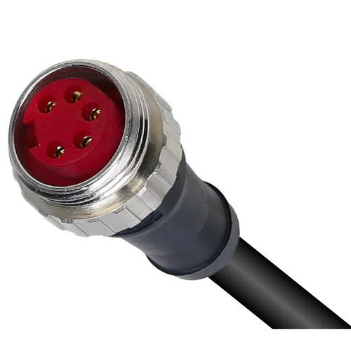 Conector de alimentación eléctrica - HDLH - PONY SRL - redondo / de potencia / 6 polos