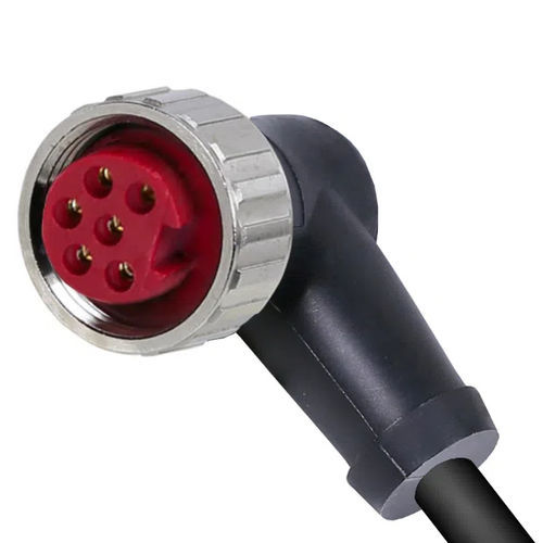 Conector de alimentación eléctrica - HDMF - PONY SRL - redondo / de potencia / 6 polos