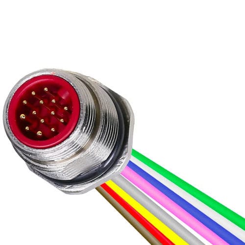 Conector de alimentación eléctrica - HDSM - PONY SRL - redondo / insertable / de potencia media