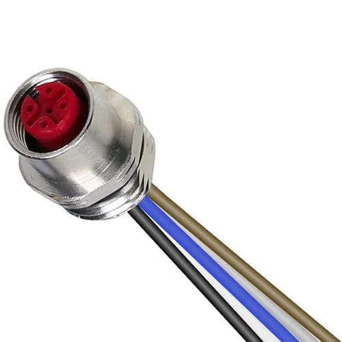 Conector de alimentación eléctrica - RDEF - PONY SRL - redondo / insertable / M12