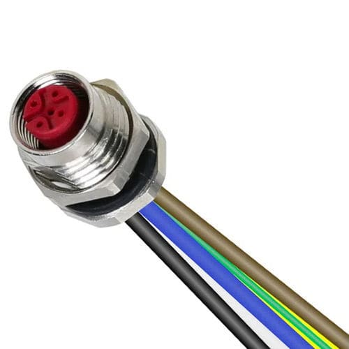 Conector de alimentación eléctrica - RDSF - PONY SRL - redondo / insertable / M12