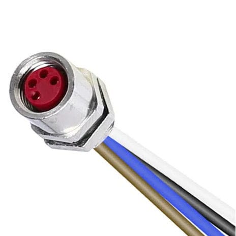 Conector de alimentación eléctrica - REEF - PONY SRL - redondo / insertable / M8