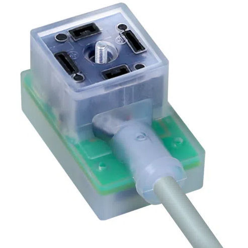 Conector para electroválvula - CA  - PONY SRL - de alimentación eléctrica / moldeado sobre pieza modelo / cuadrado