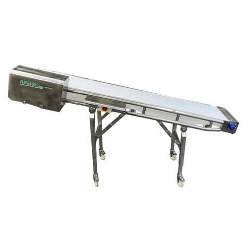 Transportador de banda - Affeldt Fördertechnik GmbH - inclinado / de transporte / para la industria alimentaria
