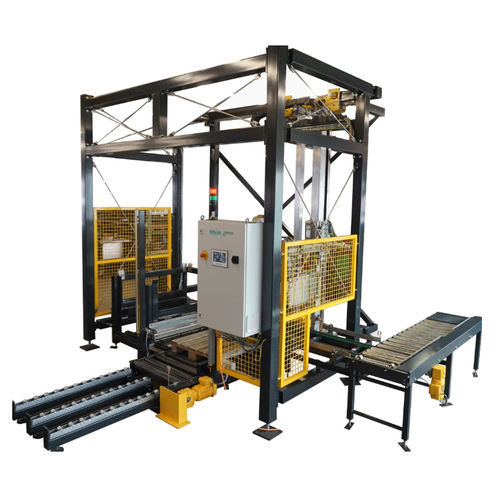 Paletizador con con máquina apiladora - P-8iK - Affeldt Fördertechnik GmbH - de bolsas / para mercaderías / de cajas
