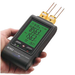 Registrador de datos portátil - R90 U series - Digitron Italia srl - de temperatura / USB / con pantalla LCD