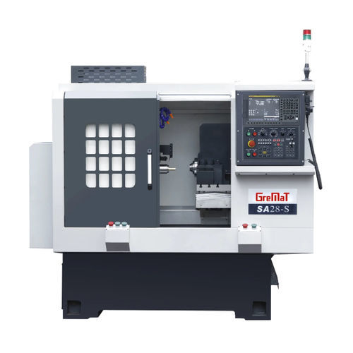 Centro de torneado CNC - SA28-S - Nanjing Genvan Intelligent Equipment Co. Ltd. - 3 ejes / de 2 husillos / 8 herramientas