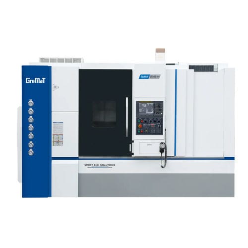 Centro de torneado CNC - DT500ES-900 - Nanjing Genvan Intelligent Equipment Co. Ltd. - 3 ejes / con plataforma inclinada / de 2 husillos