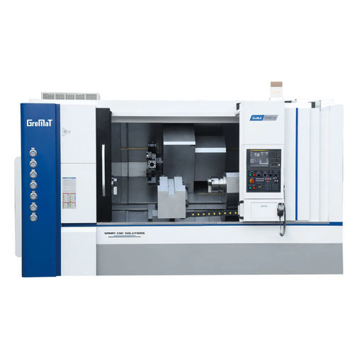 Centro de torneado CNC - DT500ES-1500 - Nanjing Genvan Intelligent Equipment Co. Ltd. - 3 ejes / con plataforma inclinada / de 2 husillos