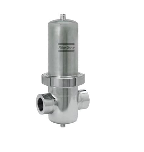 Cárter de filtro de un solo cartucho - IFH - Atlas Copco Process Filtration - para líquido / para gas / de acero inoxidable
