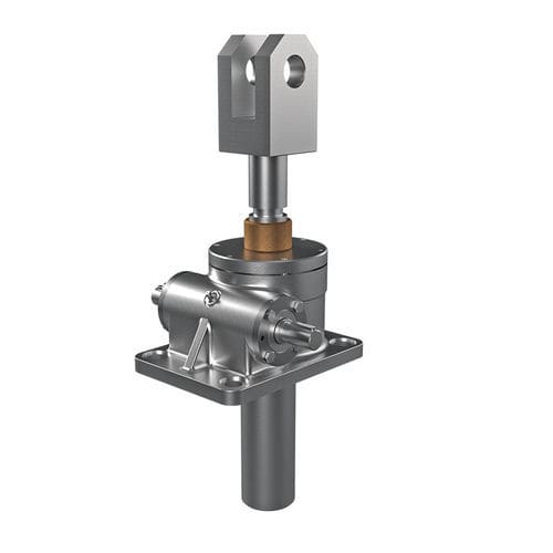 Gato de husillo de husillo de rosca trapecial - W-SJK Base - Weingrill S.r.l. - de tornillo sin fin / con engranaje cónico / motorizado