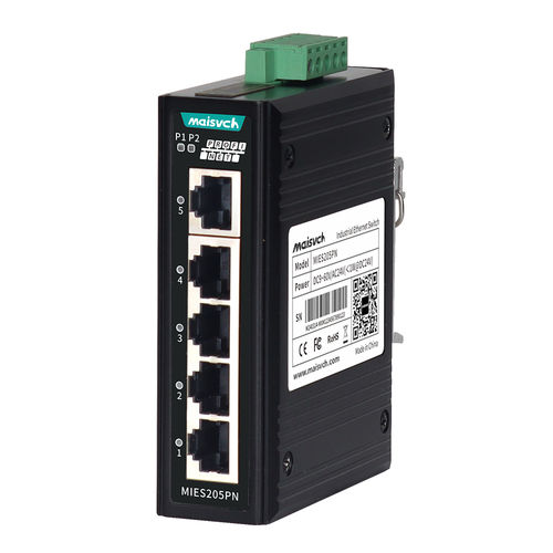 Conmutador Ethernet no administrable - MIES205PN - Maisvch - 5 puertos / 10/100BaseT(X) / ProfiNet