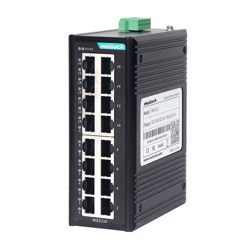 Conmutador Ethernet no administrable - MIES216 - Maisvch - 16 puertos / 10/100BaseT(X) / de nivel 2