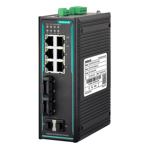 Conmutador Ethernet administrable - MISCOM7210-2GF-2F - Maisvch - 10 puertos / 10/100BaseT(X) / de nivel 2