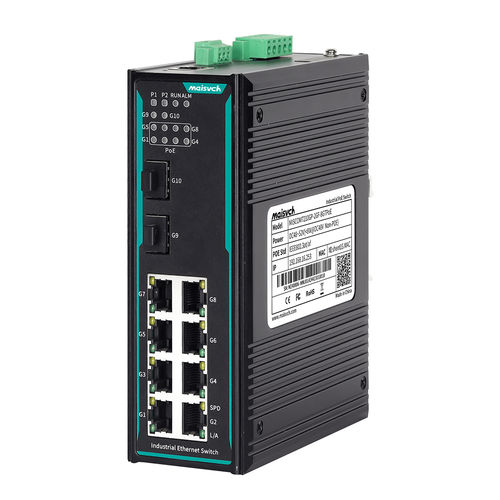 Conmutador Ethernet administrable - MISCOM7210GP-2GF-8GTPOE - Maisvch - 10 puertos / de nivel 2 / gigabit