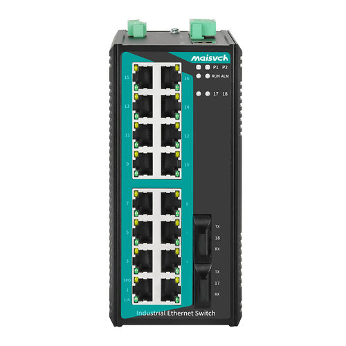 Conmutador Ethernet administrable - MISCOM6218-2F series - Maisvch - 18 puertos / 10/100BaseT(X) / de nivel 2