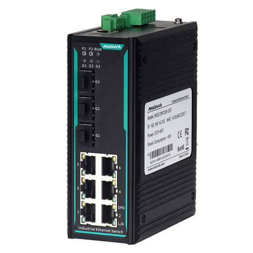 Conmutador Ethernet administrable - MISCOM7209-3GF - Maisvch - 9 puertos / de nivel 2 / gigabit