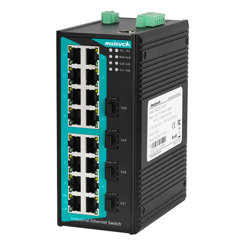Conmutador Ethernet administrable - MISCOM7220-4GF - Maisvch - 20 puertos / 10/100BaseT(X) / de nivel 2
