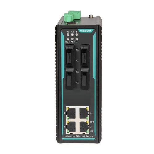 Conmutador Ethernet administrable - MISCOM6208-4F series - Maisvch - 8 puertos / 10/100BaseT(X) / de nivel 2